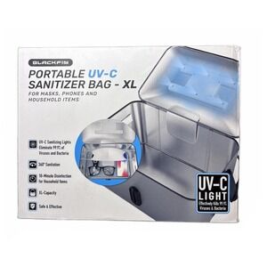 BLACKFIN Portable UV Sanitizer Bag XL for Masks, Phones, Household Items‎
